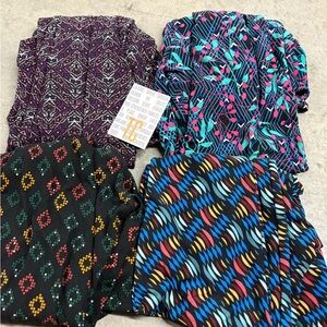 Lularoe tc leggings bundle 4 pairs new with tag fits sizes 12 to 20